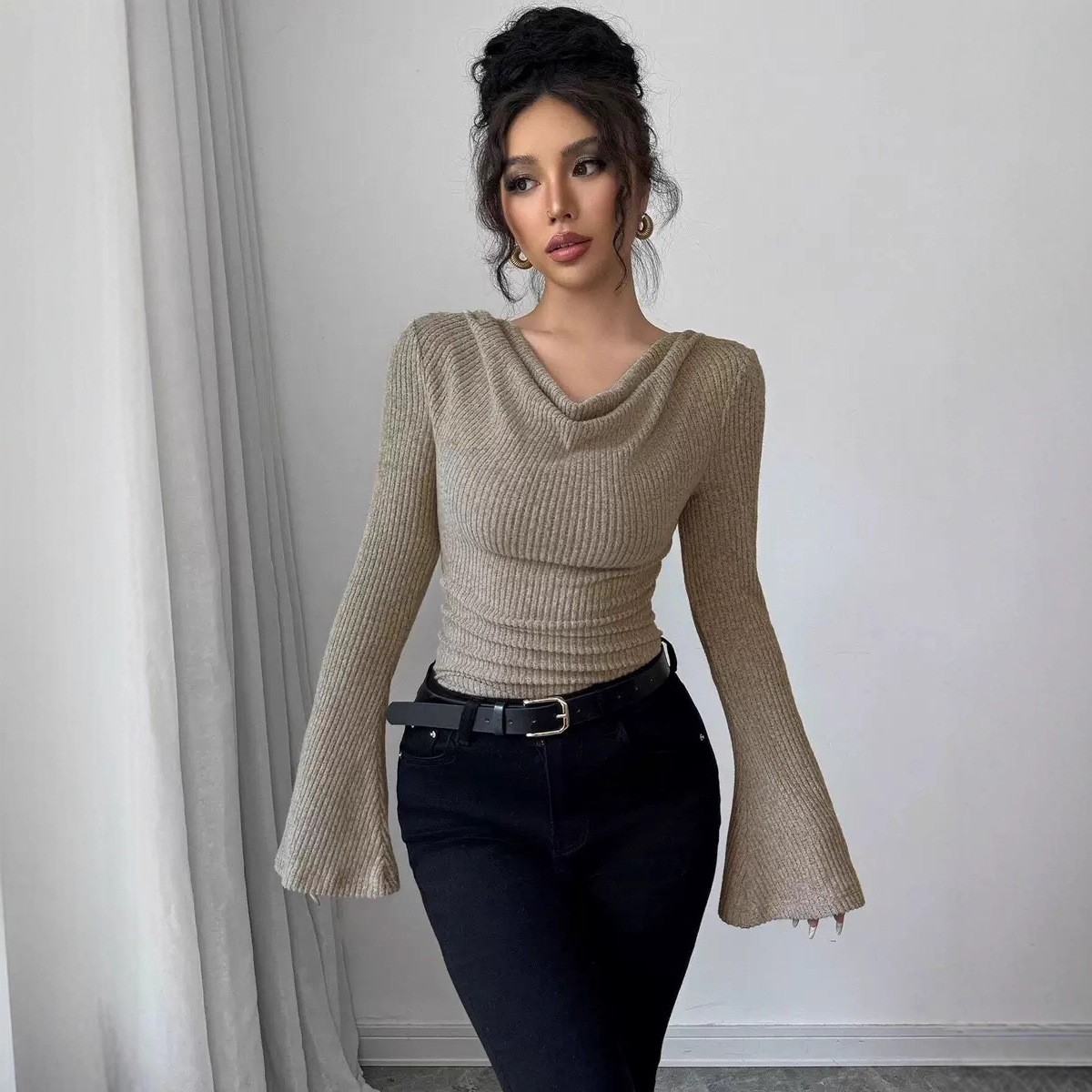 Women's Blouse Longsleeve Soli – обзор и цена Blouse Off Shoulder