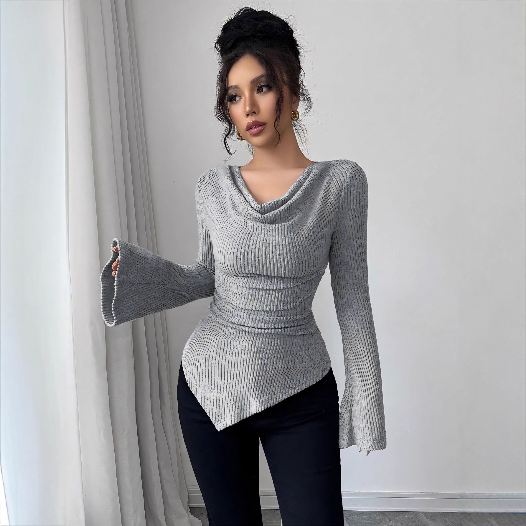 Women's Blouse Longsleeve Soli – обзор и цена Blouse Off Shoulder