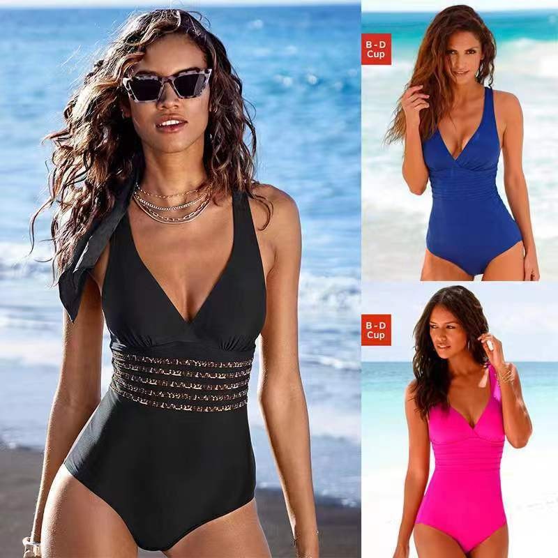 Woman Swimsuit Tankini Solid C – обзор и цена Swimsuit Bikini Ruched