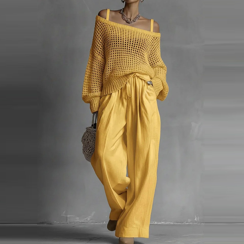 Fashion Solid One Shoulder Lon – обзор и цена Linen Pant Wide