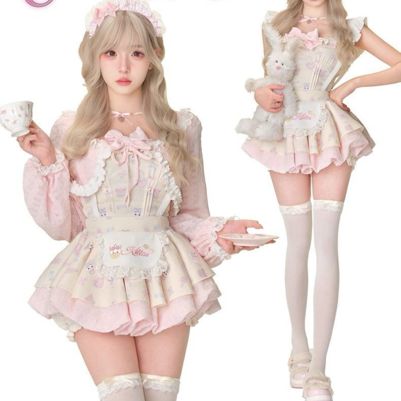 Japanese Sweet Lolita Style 3  – обзор и цена Crop Top Crochet