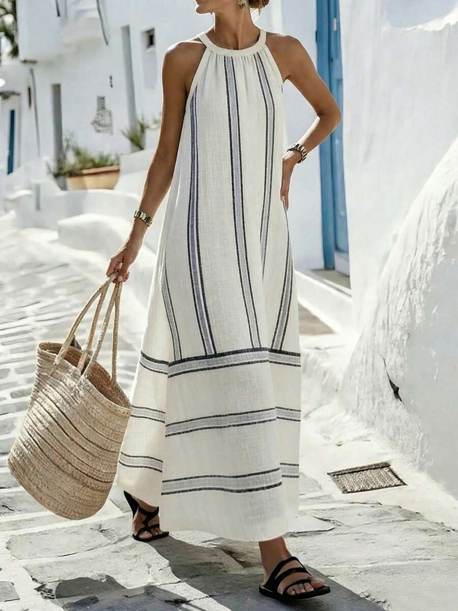 Women Sleeveless Halter Maxi D – обзор и цена Maxi Dress Halter