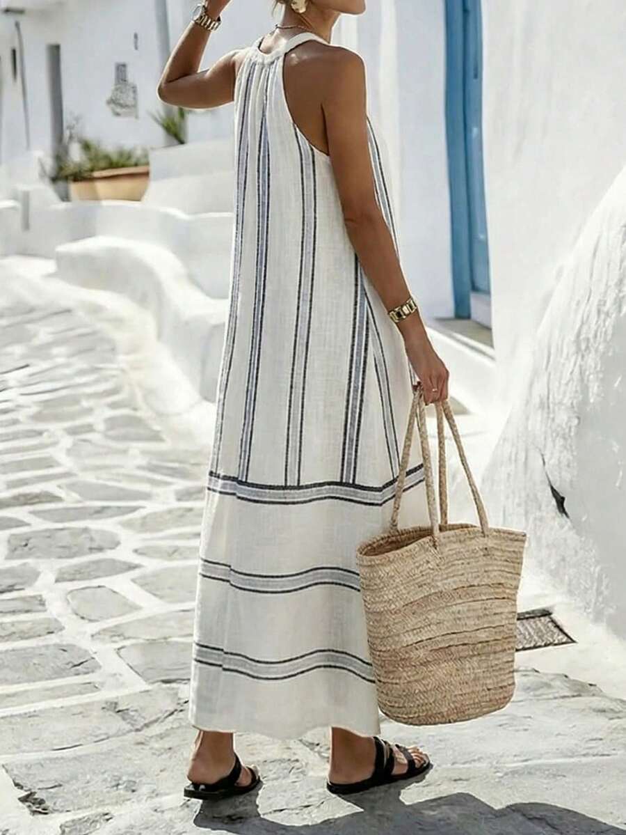 Women Sleeveless Halter Maxi D – обзор и цена Maxi Dress Halter