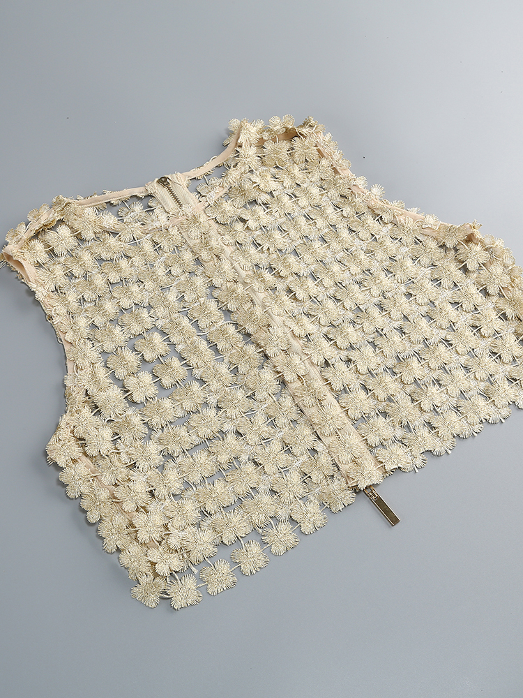 VC Stylish Beige Sleeveless Cr – обзор и цена Crop Top Crochet