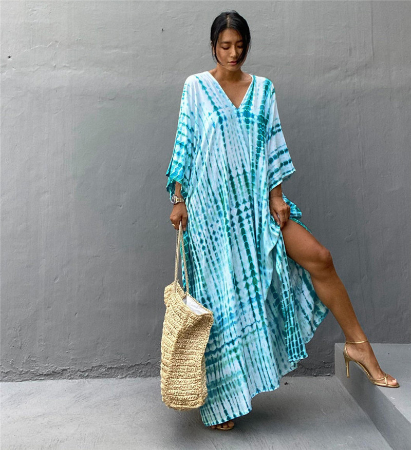 Plus Size Women Beachwear Long – обзор и цена Cover Up Kaftan