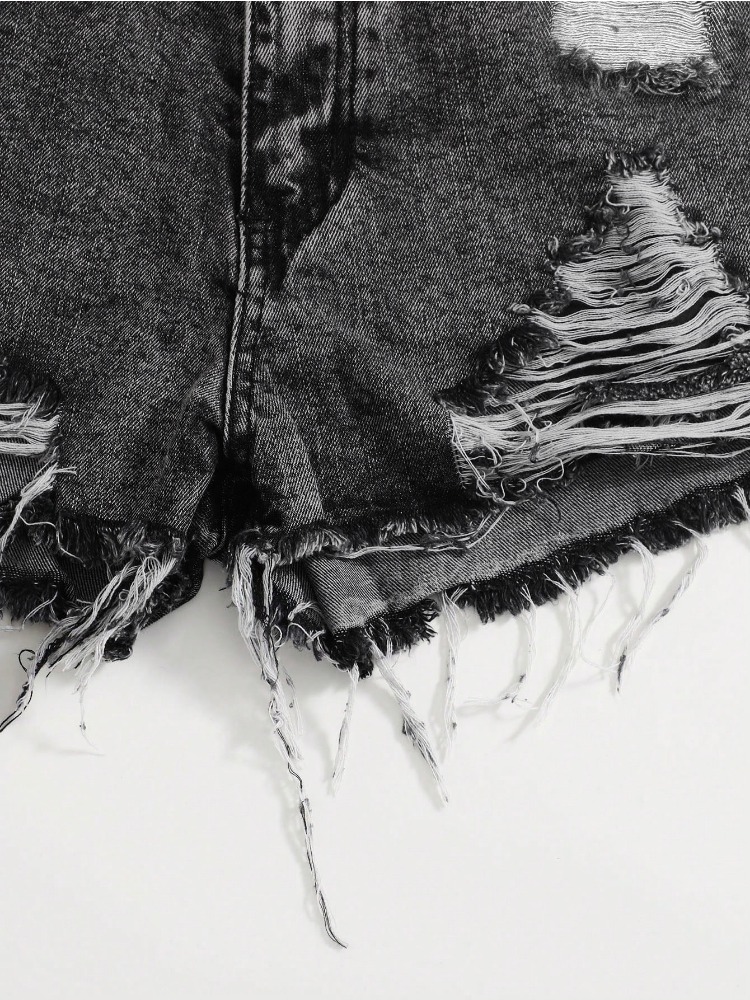 2026 New Vintage Washed Denim  – обзор и цена Shorts Denim Frayed