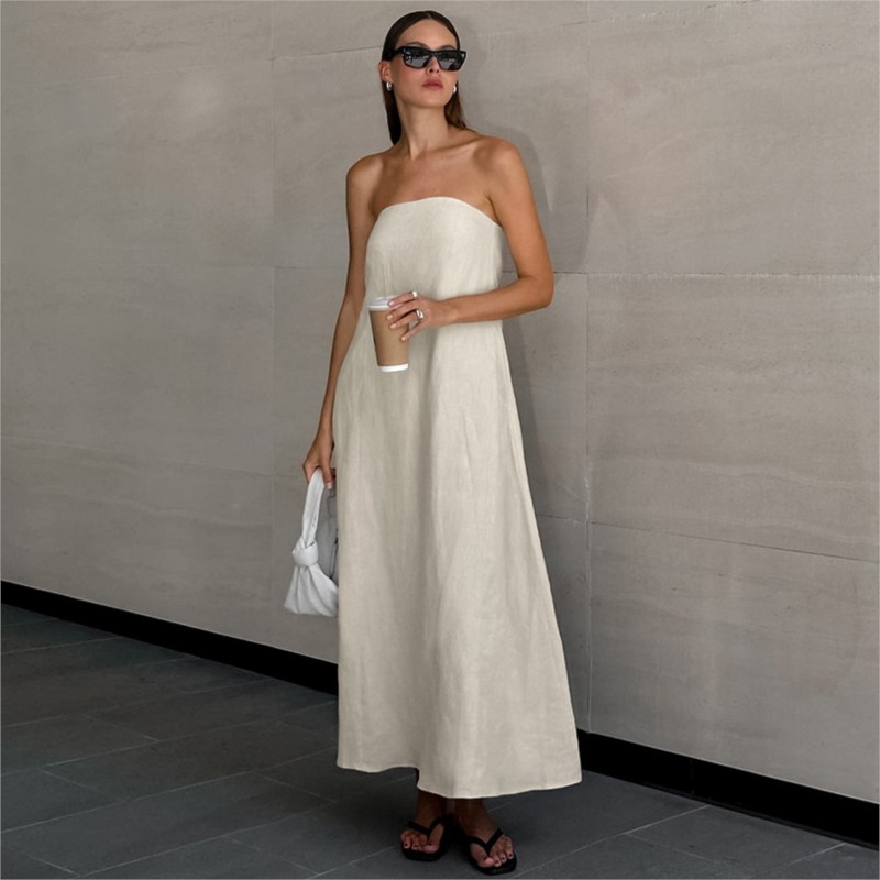 Fashion Elegant Simple Design  – обзор и цена Linen Dress Wrap