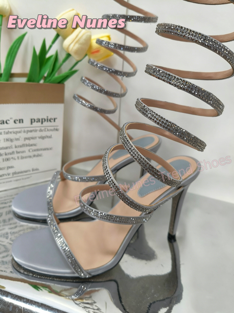 Women Pink Rhinestone Sexy San – обзор и цена Sandal Strappy Heeled