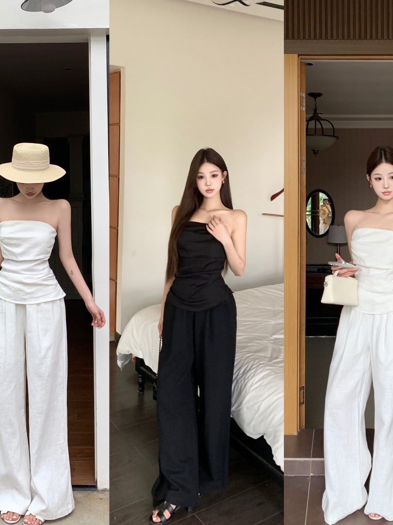Elegant Cotton Linen Set Women – обзор и цена Linen Pant Wide