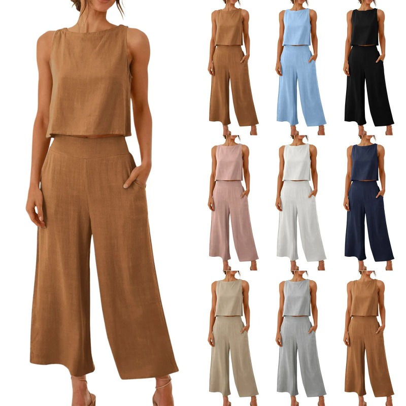 2025 New Summer Tops Cotton Li – обзор и цена Linen Pant Wide