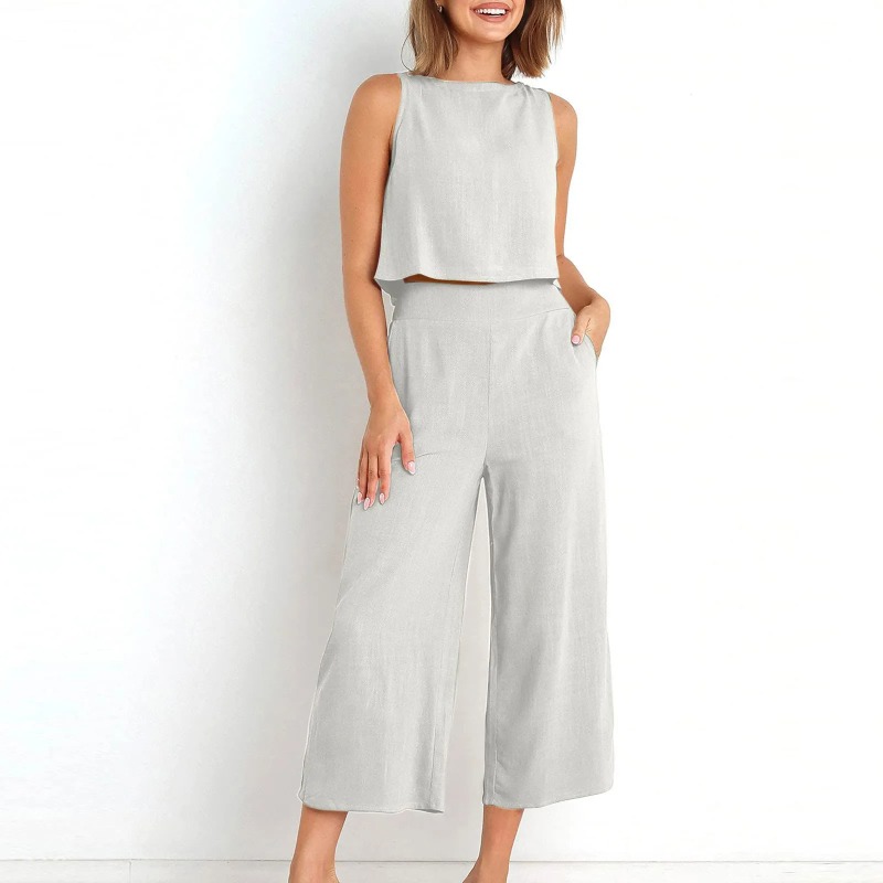 2025 New Summer Tops Cotton Li – обзор и цена Linen Pant Wide