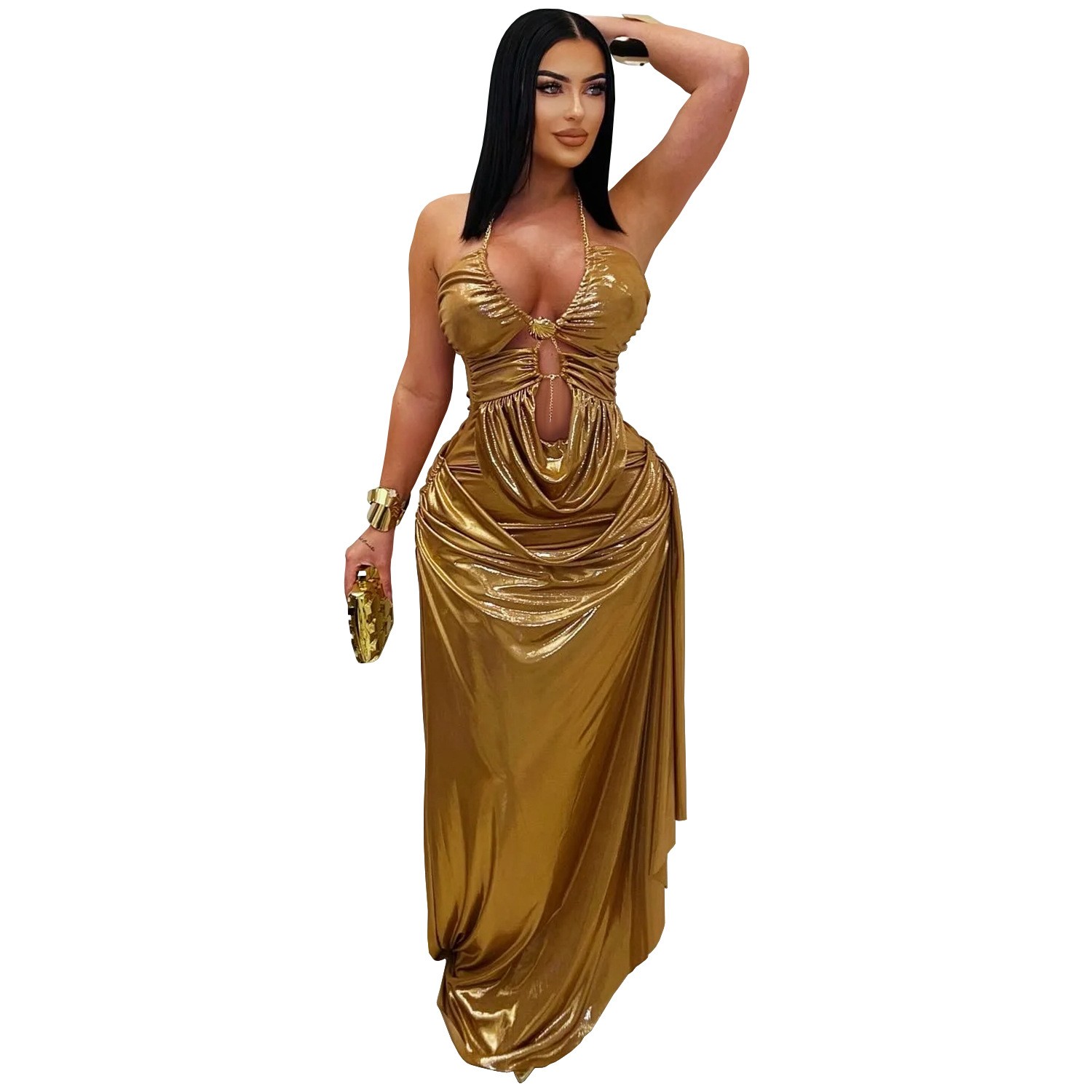 Prom Dress Evening Wedding Gue – обзор и цена Maxi Dress Halter