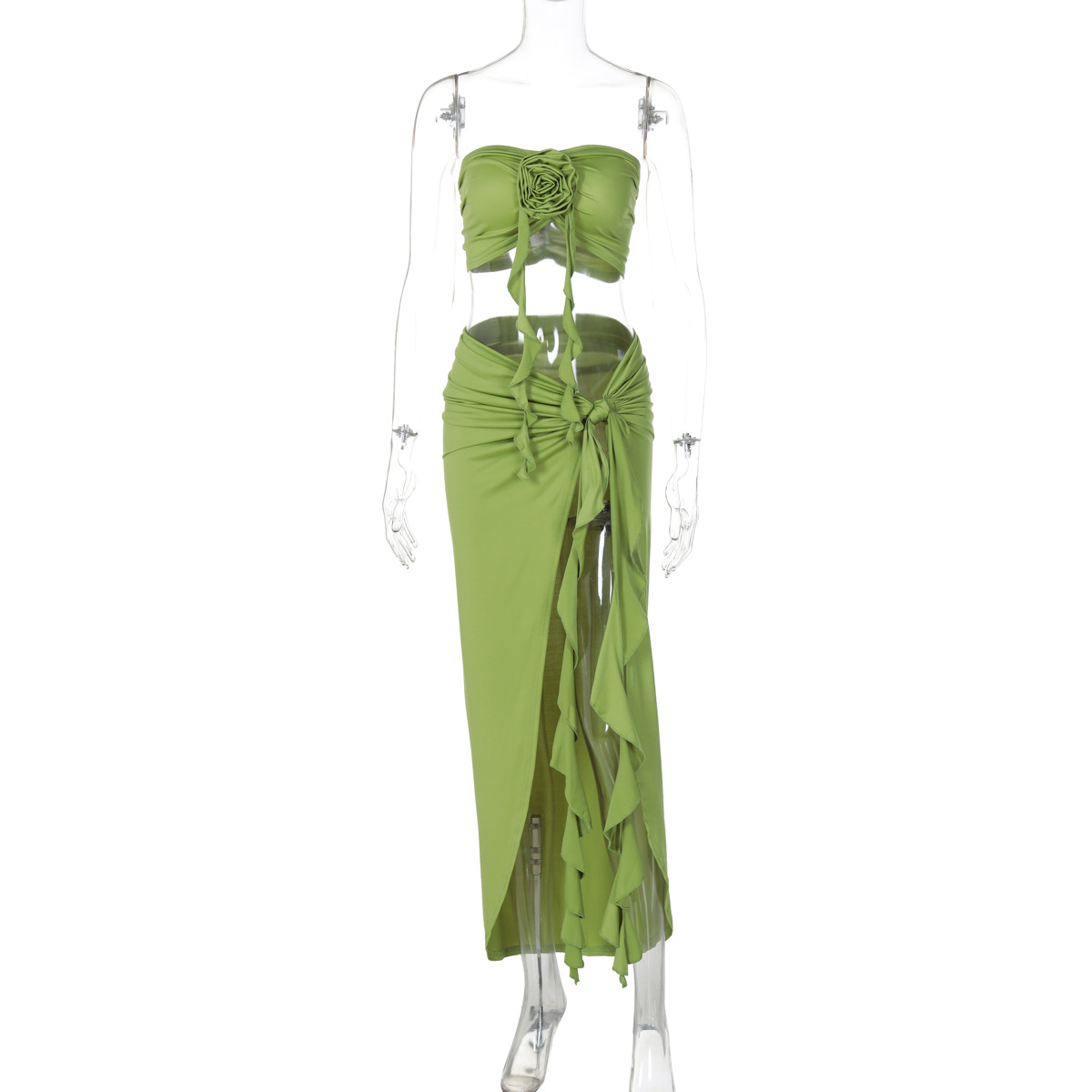 New Women Ruffles Split Midi S – обзор и цена Midi Skirt Floral