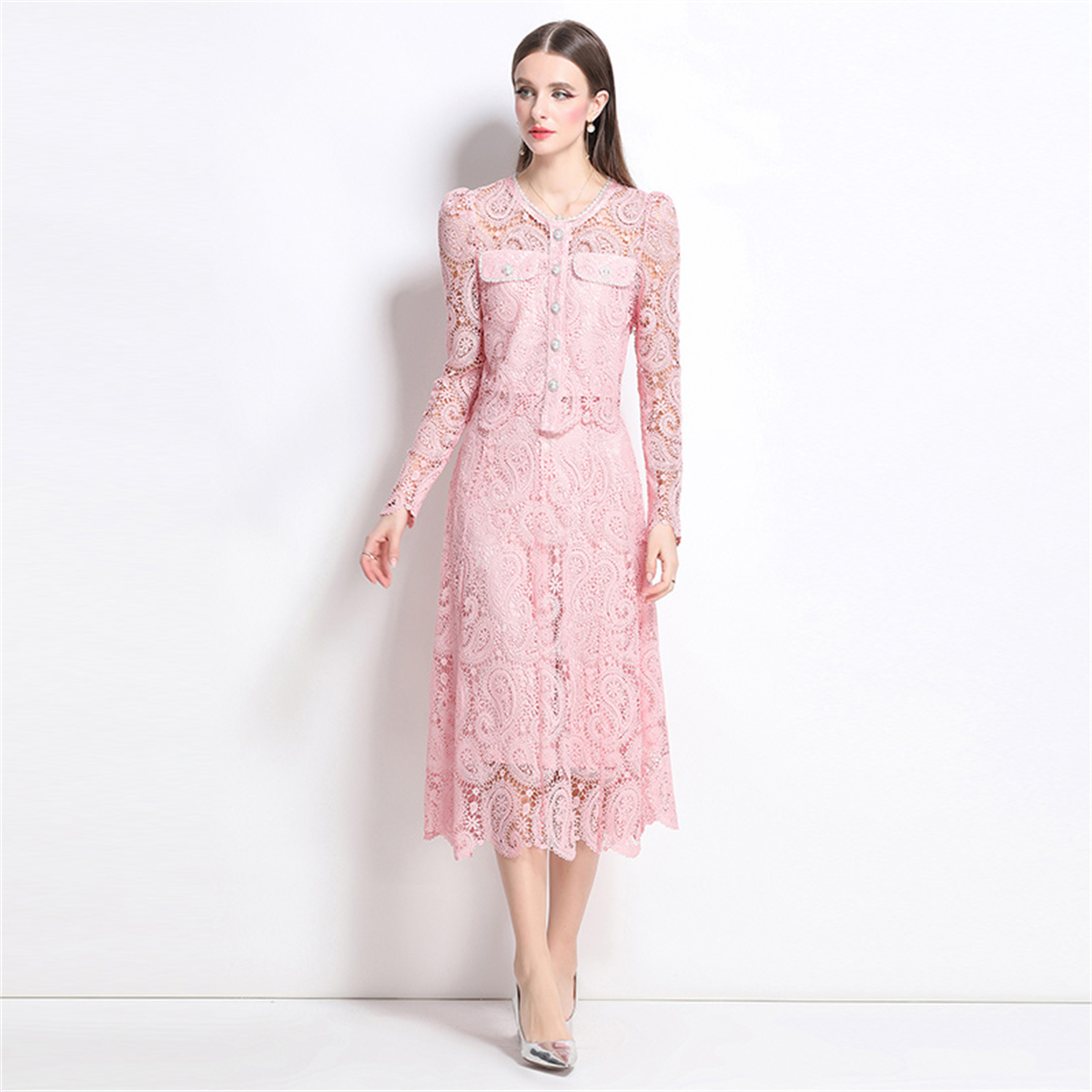 Spring Sweet Lace Flower Embro – обзор и цена Midi Skirt Floral