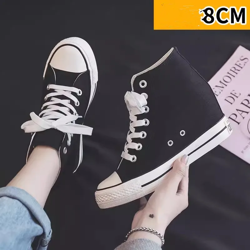 High 8cm Platform Canvas Shoes – обзор и цена Wedge Espadrille Women