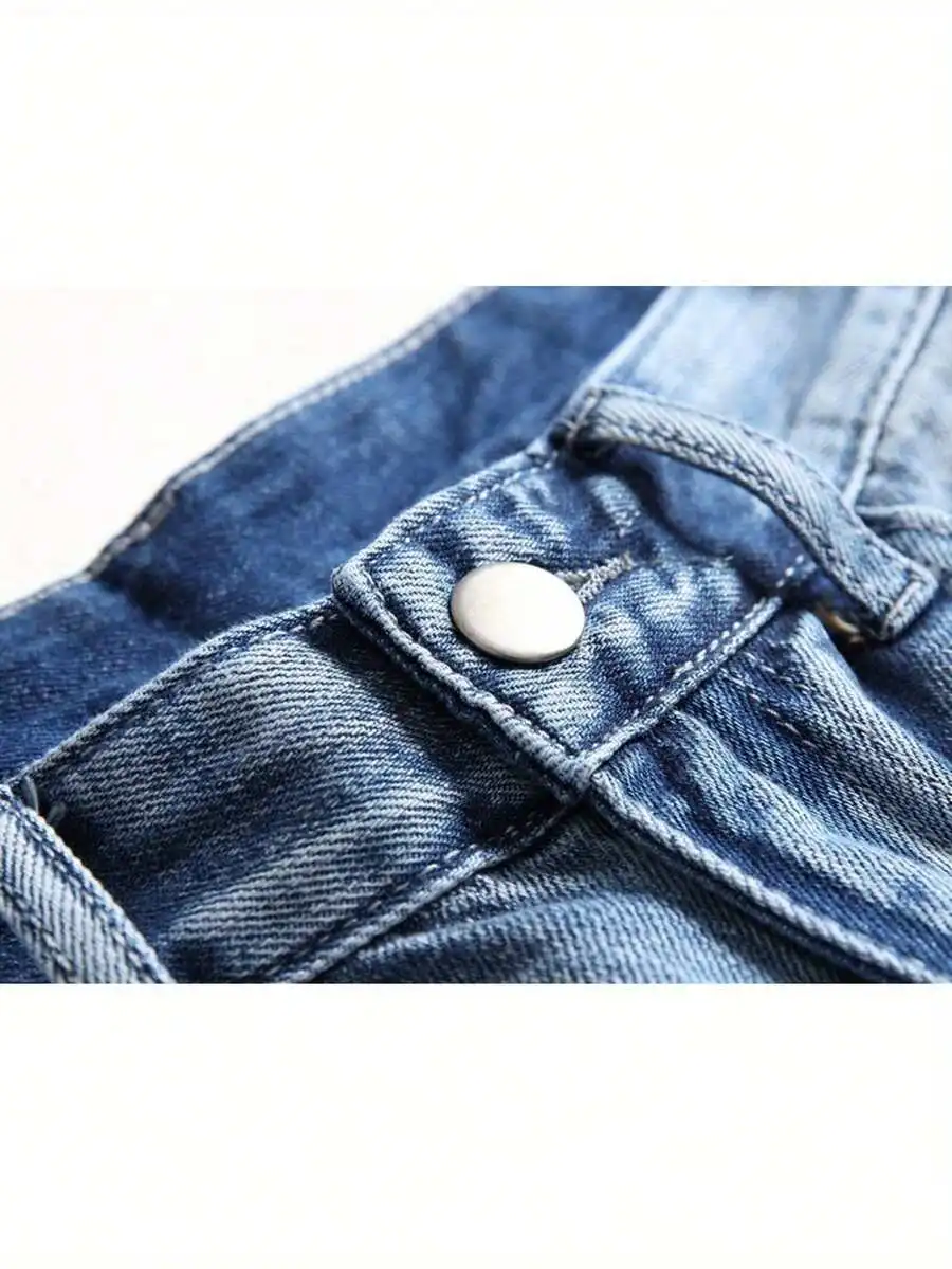 Mens Ripped Denim Shorts Mid-R – обзор и цена Shorts Denim Frayed