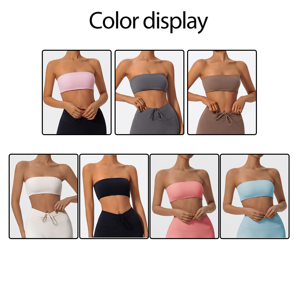 Strapless Sports Bra Gym Crop  – обзор и цена Crop Top Crochet