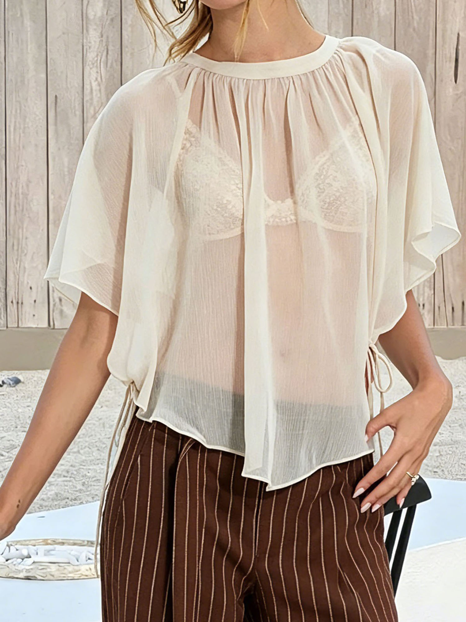 Women s Sheer Lace Kimono Card – обзор и цена Kimono Sheer Floral