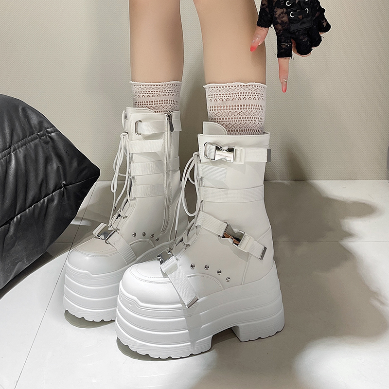 13.5CM,17CM Women Punk Boots A – обзор и цена Wedge Espadrille Women