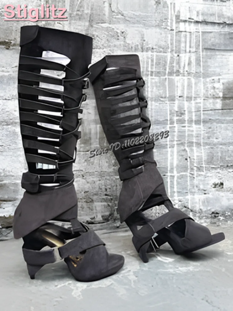 Retro Cross-tied Roman Sandals – обзор и цена Sandal Strappy Heeled