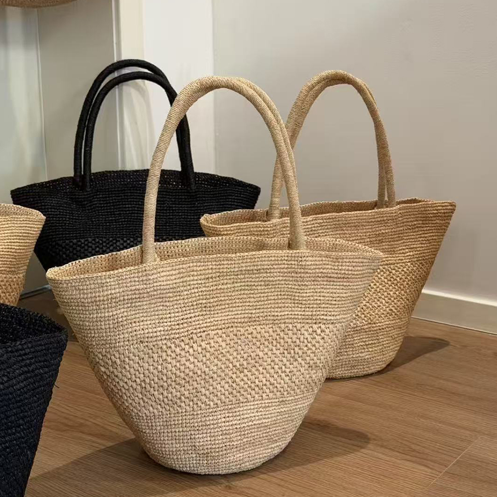Large Capacity Raffia Straw Ba – обзор и цена Crochet Bag Raffia