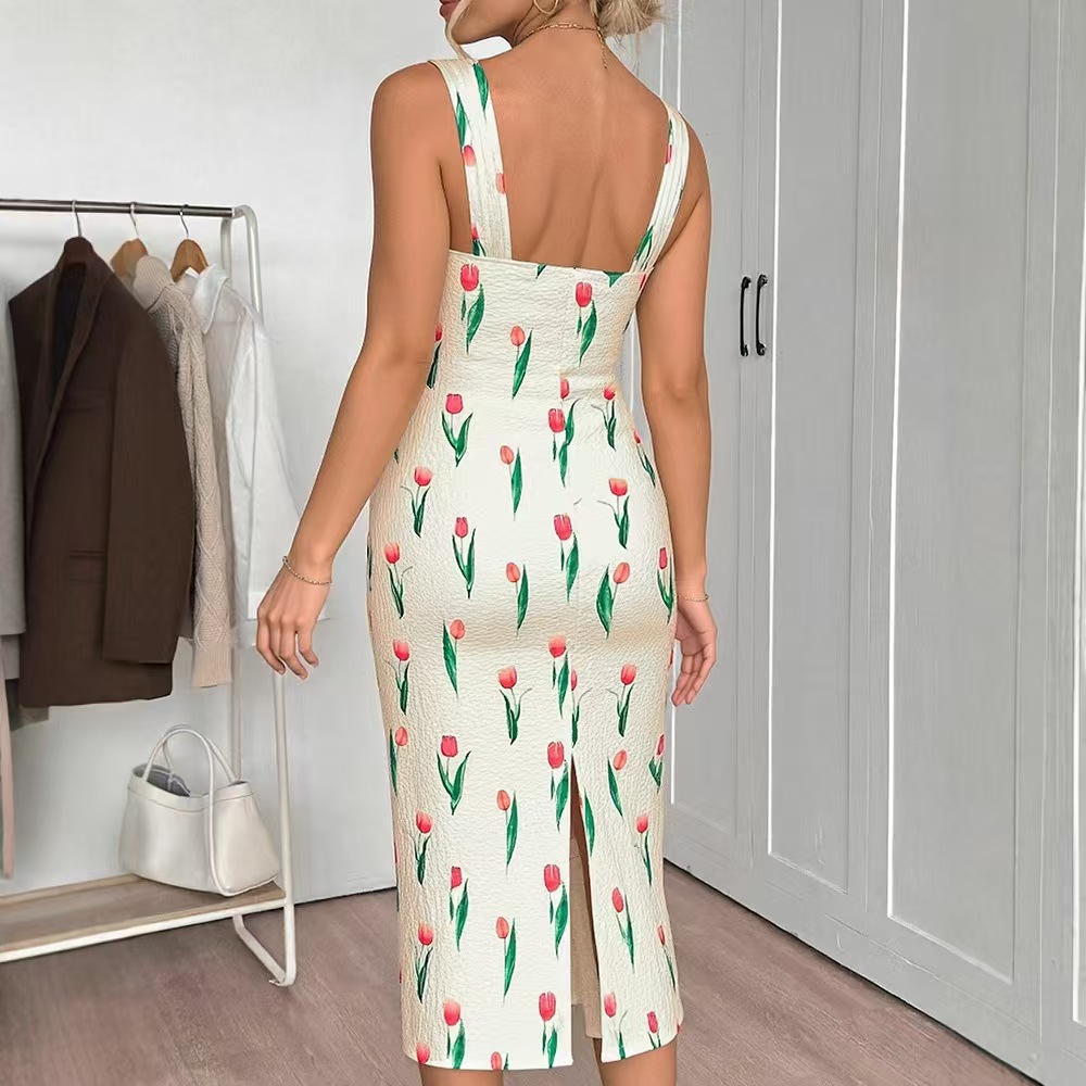 Fashionable Floral Print Crop  – обзор и цена Midi Skirt Floral