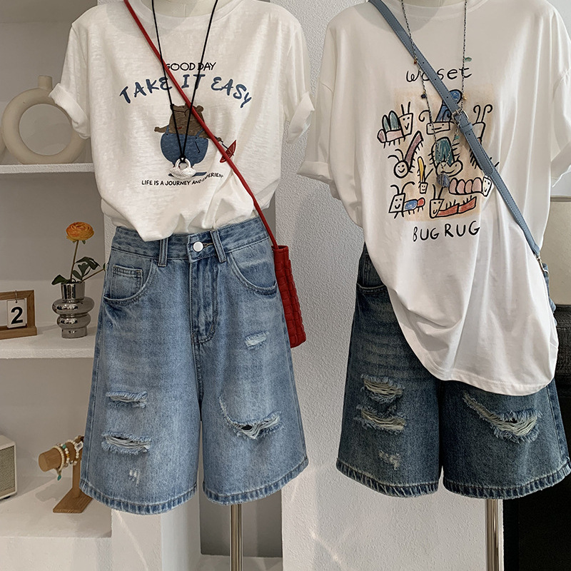 Denim Short Pant Women Jeans V – обзор и цена Shorts Denim Frayed