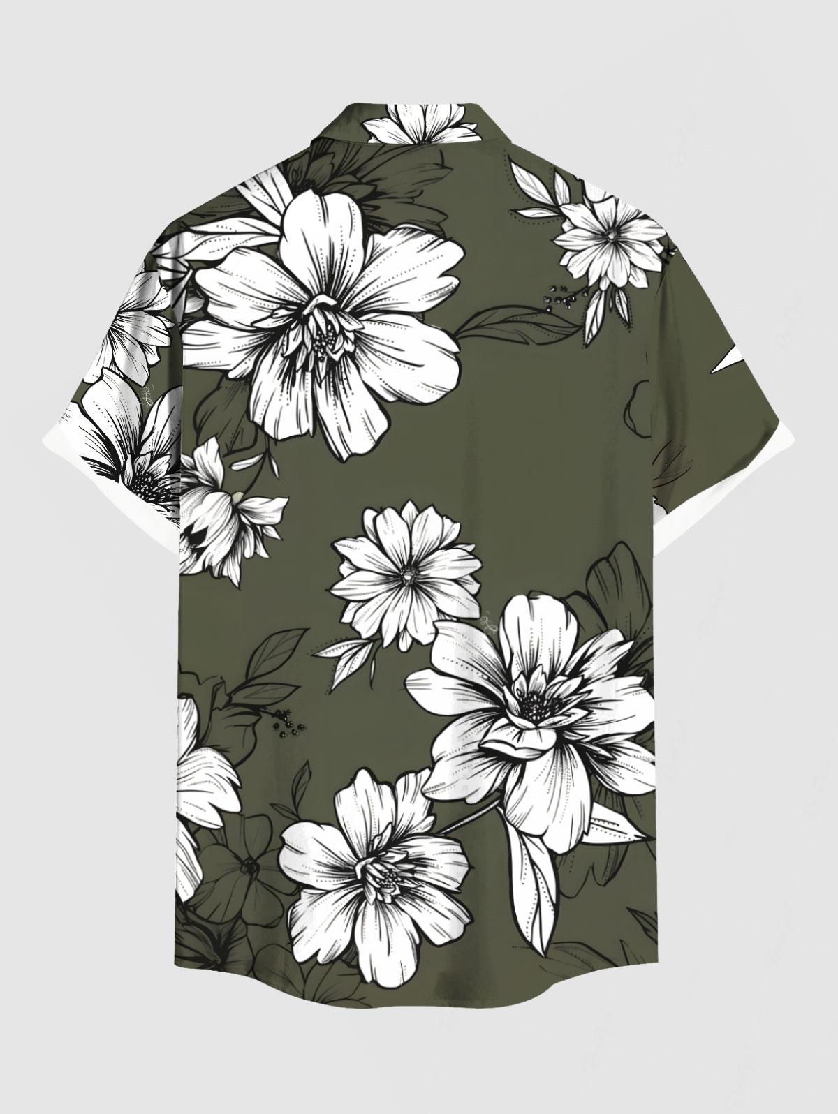 Flowers Leaf Printed Plus Size – обзор и цена Romper Floral Print