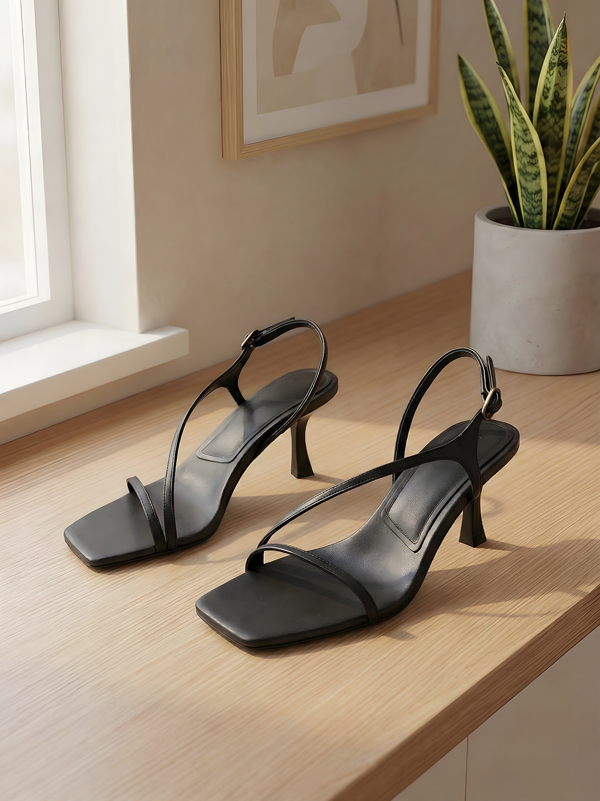 Elegant Genuine Leather Strapp – обзор и цена Sandal Strappy Heeled