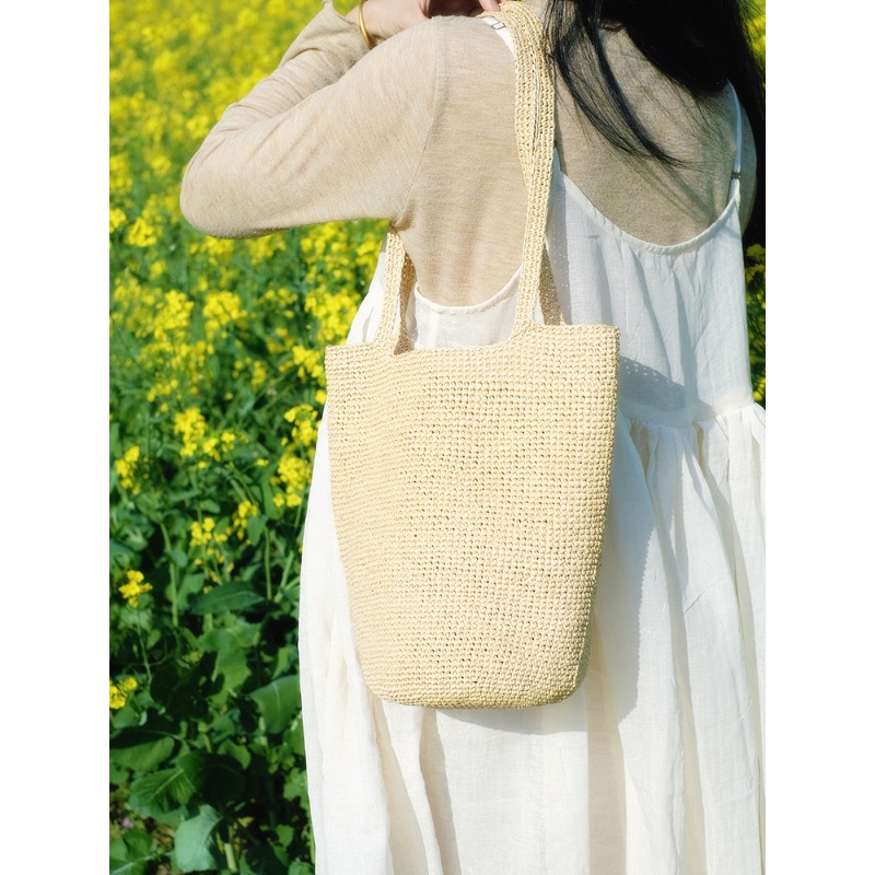 330g Raffia Yarn for Hand Knit – обзор и цена Crochet Bag Raffia