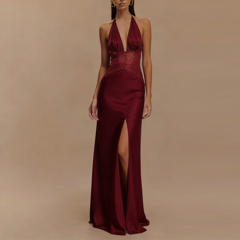 Sexy Backless Halter Maxi Dres – обзор и цена Maxi Dress Halter