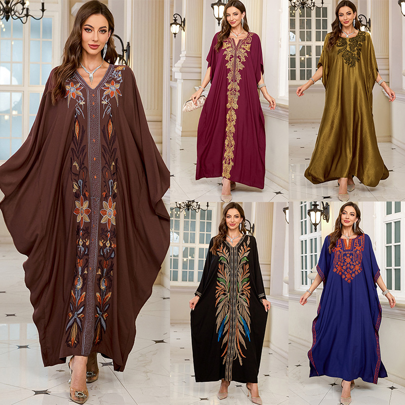 Women Embroidered Long Caftans – обзор и цена Cover Up Kaftan