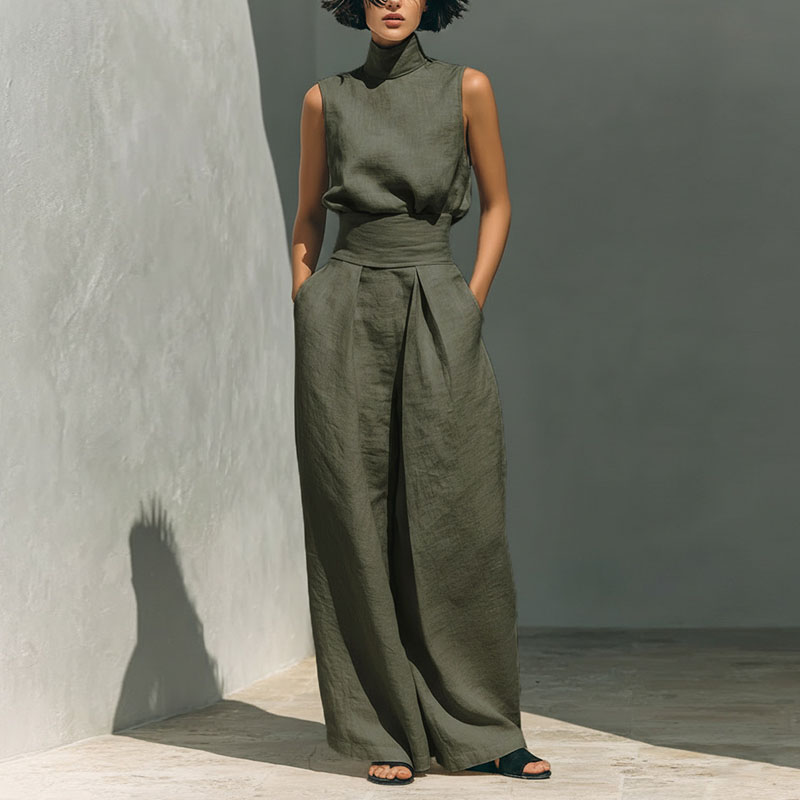 Vintage Solid Cotton Linen Sui – обзор и цена Linen Pant Wide