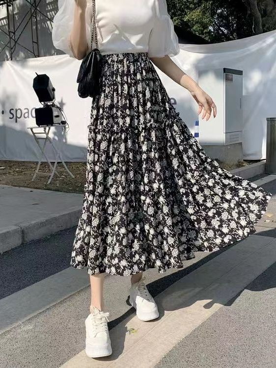 Floral Print A-Line Midi Skirt – обзор и цена Midi Skirt Floral
