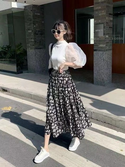 Floral Print A-Line Midi Skirt – обзор и цена Midi Skirt Floral