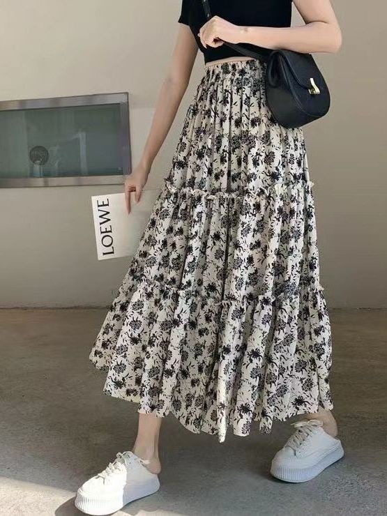 Floral Print A-Line Midi Skirt – обзор и цена Midi Skirt Floral