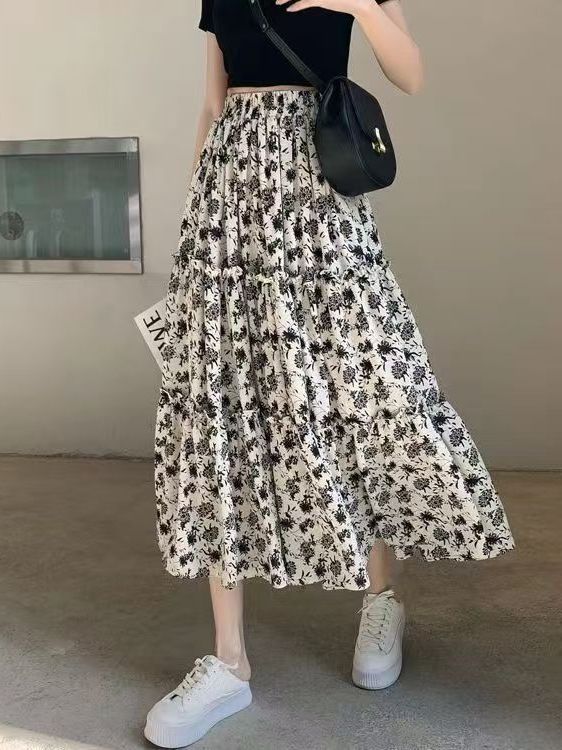 Floral Print A-Line Midi Skirt – обзор и цена Midi Skirt Floral